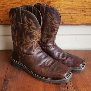 Justin Work Boots Square Steel Toe